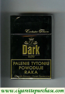 Dark 'D' Blend cigarettes hard box